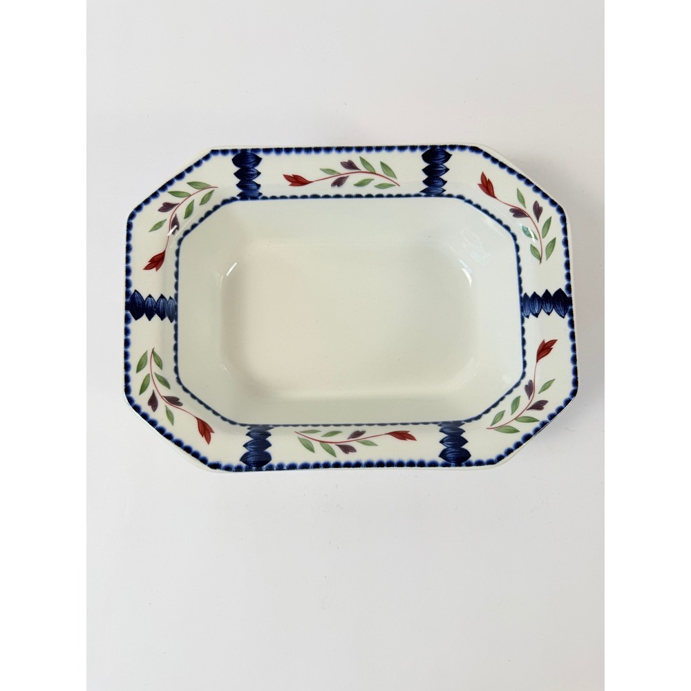 Vintage Adams Lancaster Ironstone Serving Bowl – 9.5" Floral England